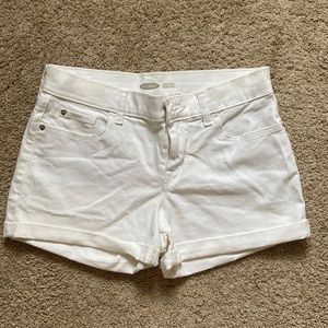 OLD NAVY CUFFED WHITE BOYFRIEND SHORT SIZE 4